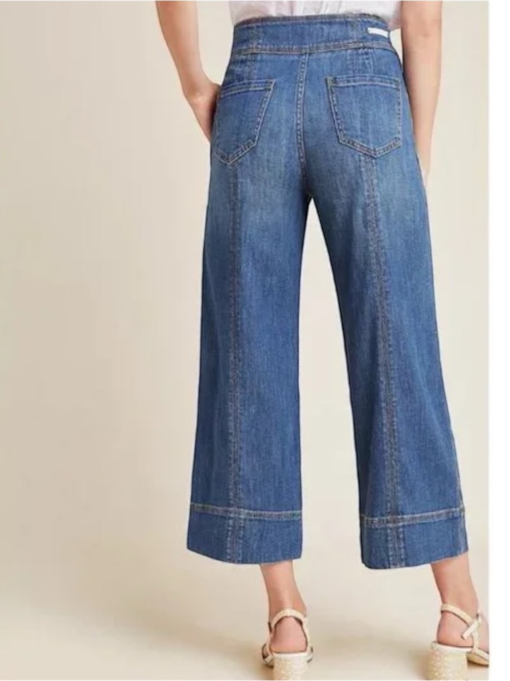 ANTHROPOLOGIE PILCRO and the LETTERPRESS Jeans Ultra High Rise Relaxed Cropped - Picture 2 of 12